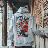 Demon Hoodie Japanese Oni hoodie Coats & Jackets Gray / M Infinit Store Infinit Store Infinit Sneakers
