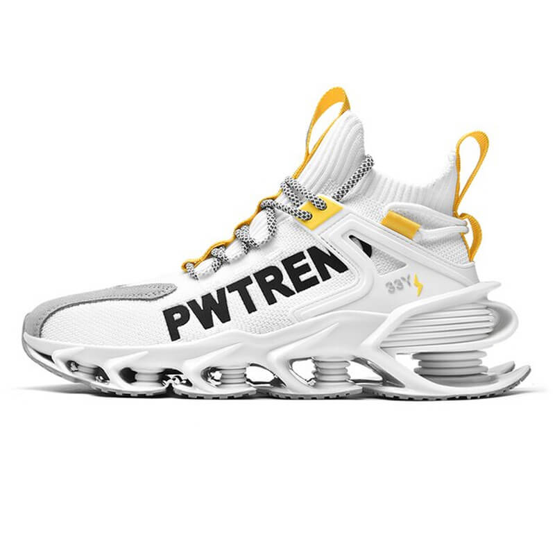 EMPEROR Pwtrend 33Y Sneakers Shoes White Yellow / US 9.5 / UK 9 / EU 43 Foot Length ( 27 cm / 270 mm ) Infinit Store Infinit Store Infinit Sneakers
