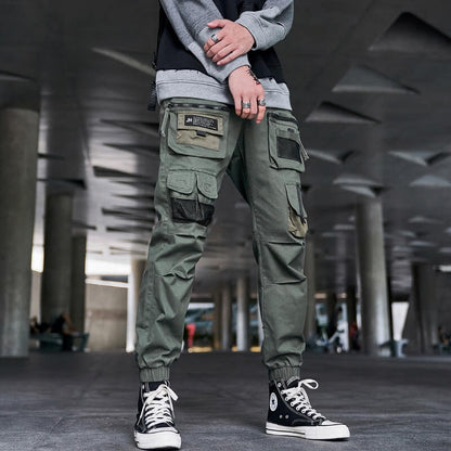 Black Cargo Pants tactical Japanese black Techwear cotton pants - INFINIT STORE