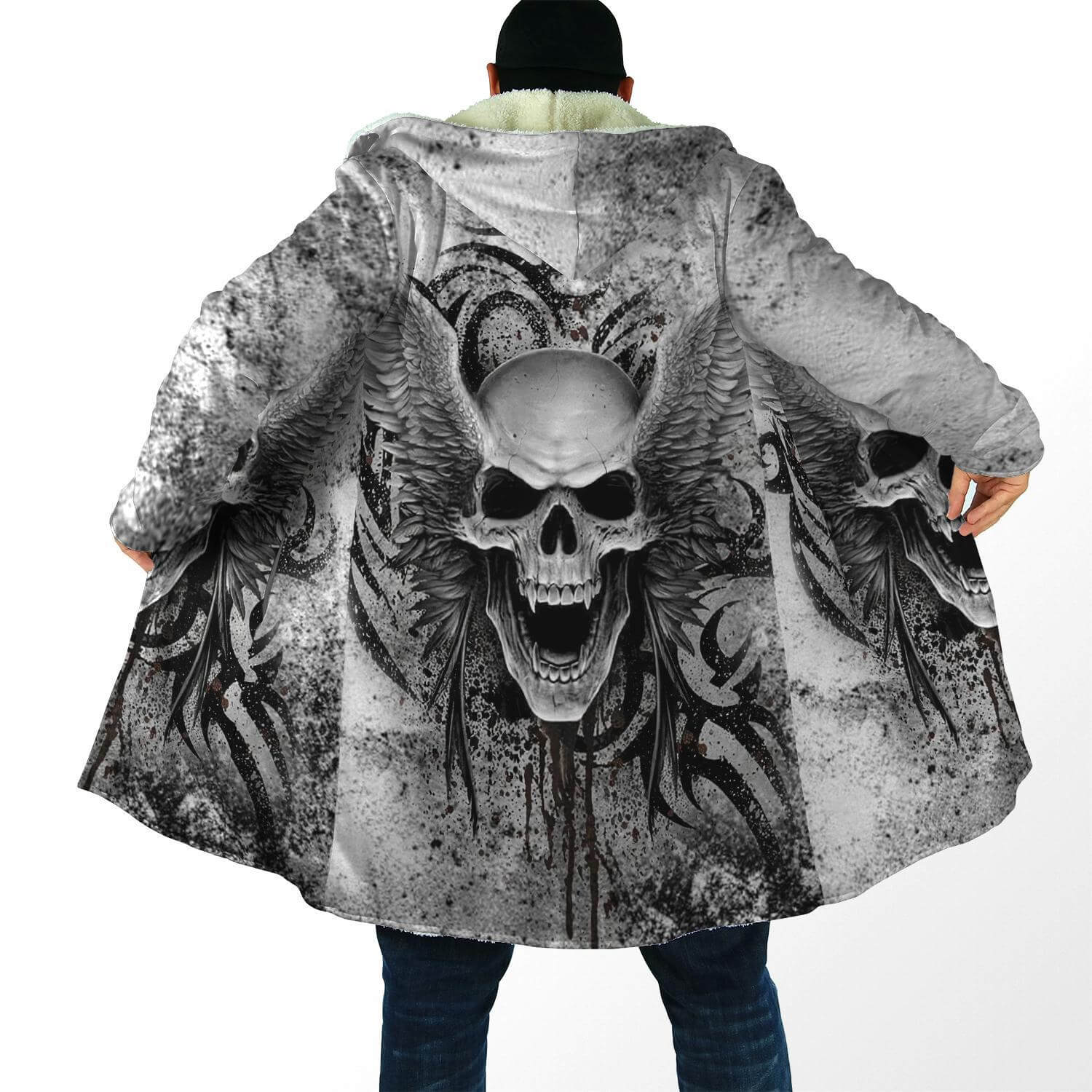 Grim Reaper costume 3D cloak Hoodie - grim reaper drawing cloak Hoodie Coats & Jackets Skull demon / M Infinit Store Infinit Store Infinit Sneakers