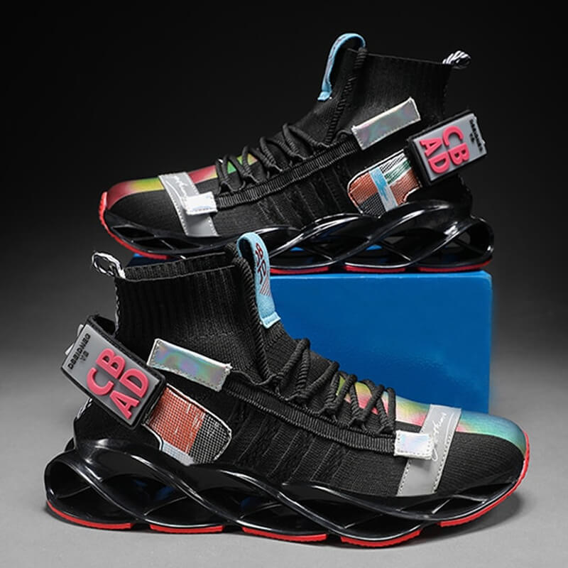 High Top Snakers INFINIT Blaze Fusion X sneakers Shoes Black / US 7 / UK 6.5 / EU 40 ( 25 cm / 250 mm ) Infinit Store Infinit Store Infinit Sneakers