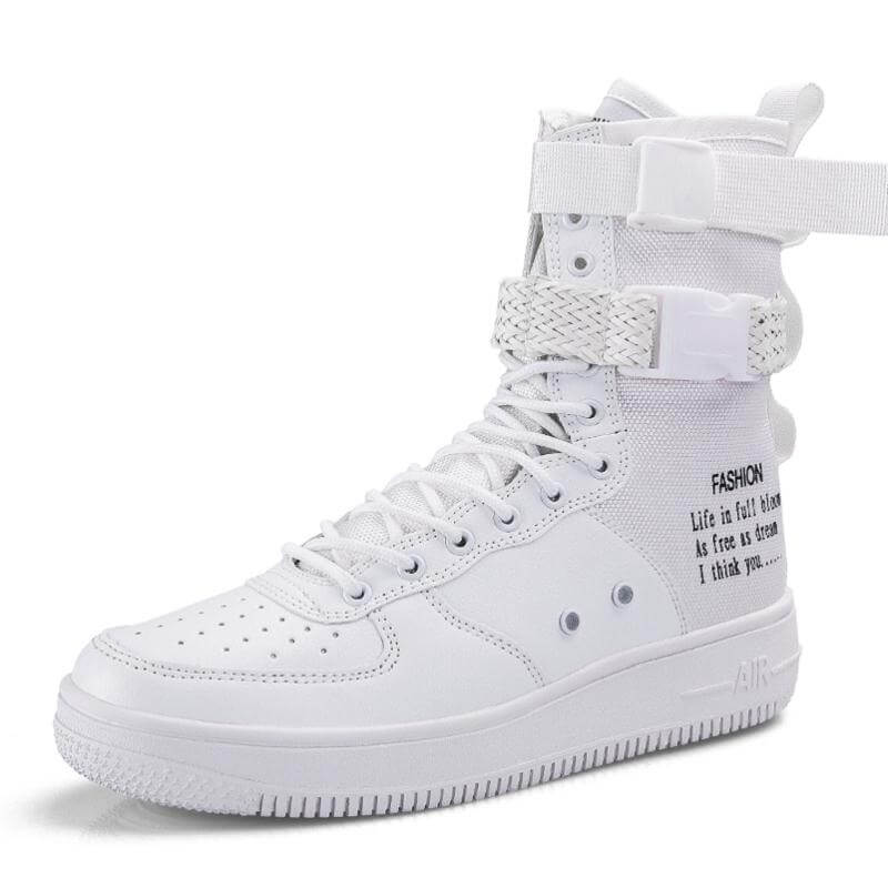 High Top Sneakers HTS100 best street style shoes 2022 Shoes White / US 4 / UK 3.5 / EU 36 Foot Length ( 23 cm / 230 mm ) Infinit Store Infinit Store Infinit Sneakers