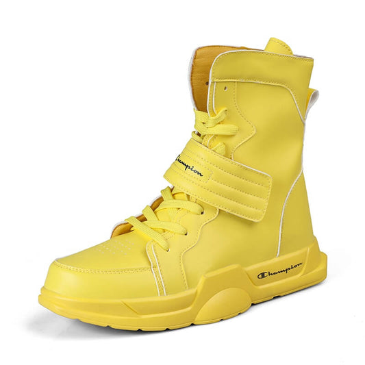 High Top Sneakers HTS Champion best hip hop shoes 2022 Shoes Yellow / US 6.5 / UK 6 / EU 39 Foot Length ( 24.5 cm / 245 mm ) Infinit Store Infinit Store Infinit Sneakers