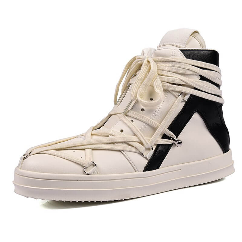 INFINIT Blaze EnigmaX high top sneakers Shoes Pale White / US 9.5 / UK 9 / EU 43 ( 27 cm / 270 mm ) Infinit Store Infinit Store Infinit Sneakers