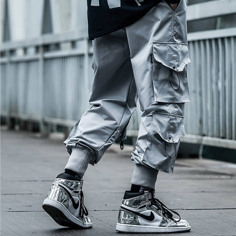 INFINIT Frizz Black Cargo Pants for Mens, Hip hop pants pocket oversize Pants Infinit Store Infinit Store Infinit Sneakers