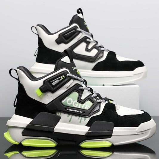 INFINIT Sparks T100 Mens high top sneakers Shoes White / US 8 / UK 7.5 / EU 41 ( 25.6 cm / 256 mm ) Infinit Store Infinit Store Infinit Sneakers
