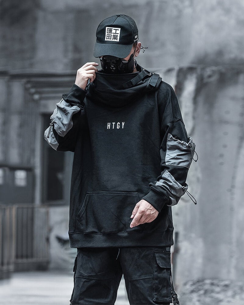 INFINIT HTGY Hoodie Japanese Streetwear Coats & Jackets black / M Infinit Store Infinit Store Infinit Sneakers