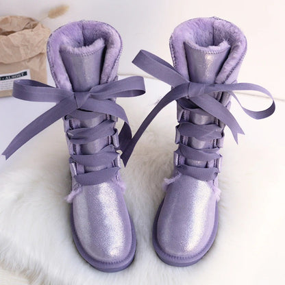 INFINIT valkeria D100 ' women's winter boots ' / Women's snow boots Shoes Light Purple / US 12 / UK 10 / EU 43 Infinit Store Infinit Store Infinit Sneakers