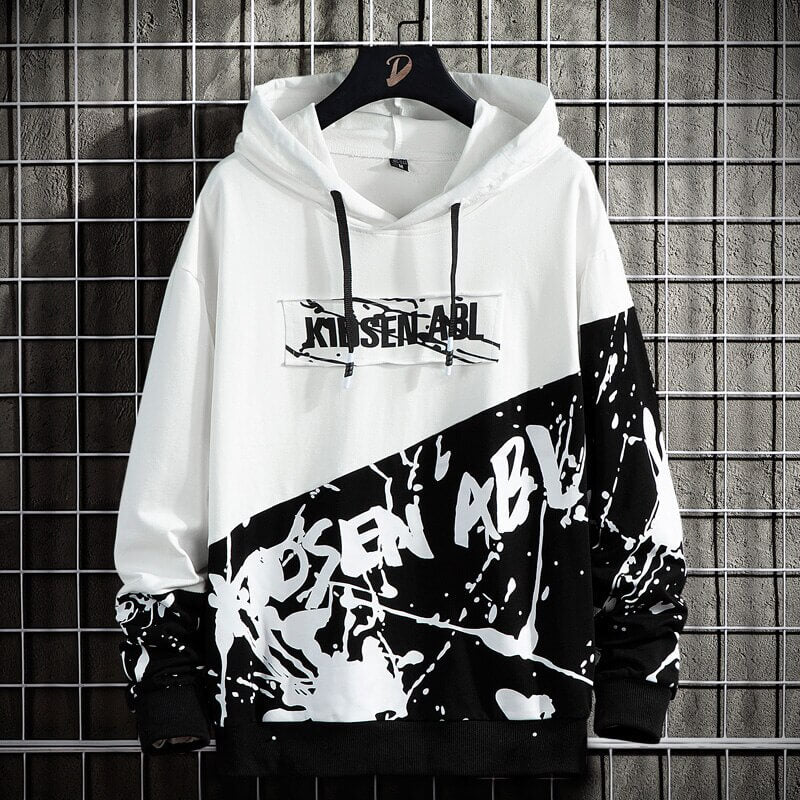 Kidsen ABL Sweatshirt Japanese Streetwear fashion Coats & Jackets White Black / S Infinit Store Infinit Store Infinit Sneakers