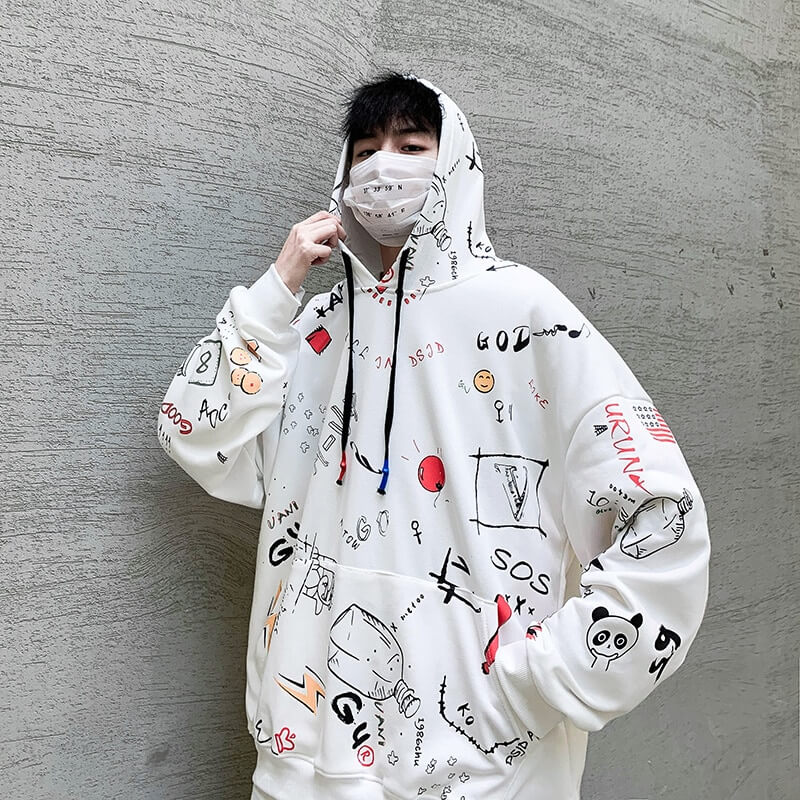 Korean 2024 streetwear hoodie