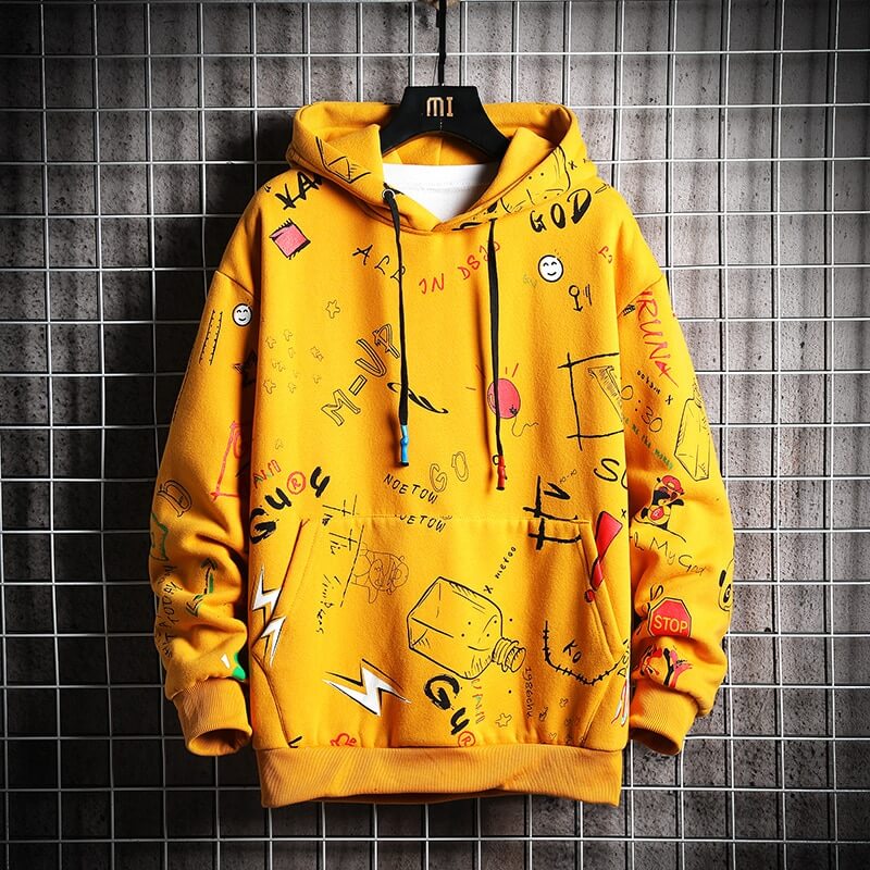 Korean Streetwear hoodies urban street fashion korean hoodies Coats & Jackets Yellow ( thin ) / Korean -M Infinit Store Infinit Store Infinit Sneakers