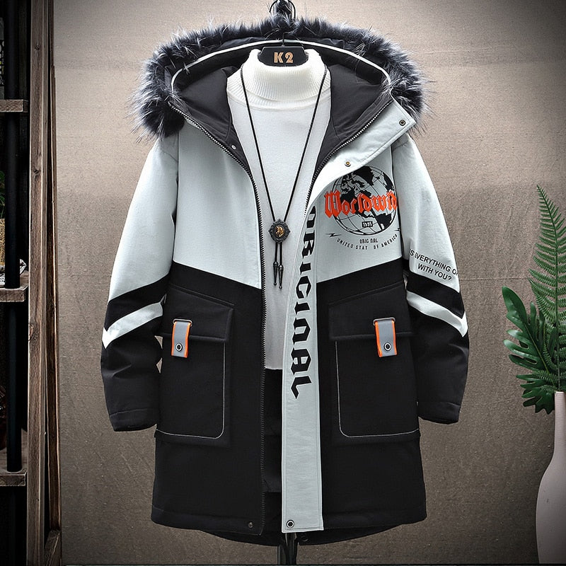 Faded Winter Parka Coats & Jackets black / 4XL Infinit Store Infinit Store Infinit Sneakers