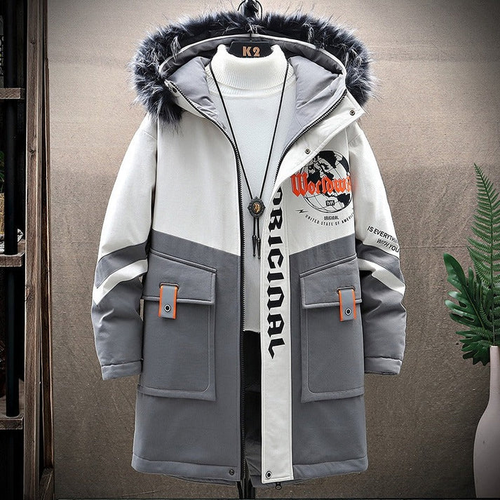 Frosted Sky Plaid Parka
