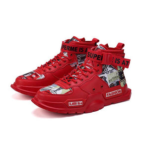 Sudden Wealth Sneakers Hip Hop edition Shoes Flame Red / US 8.5 / UK 8 / EU 42 ( 263 cm / 263 mm ) Infinit Store Infinit Store Infinit Sneakers