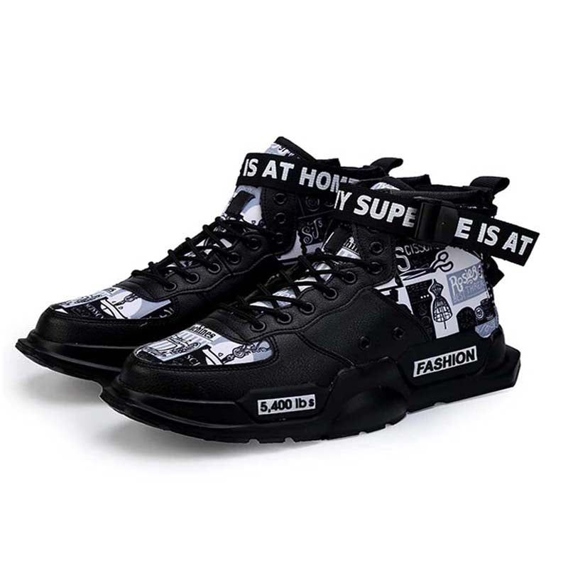 Sudden Wealth Sneakers Hip Hop edition Shoes Black White / US 10 / UK 9.5 / EU 44 ( 27.5 cm / 275 mm ) Infinit Store Infinit Store Infinit Sneakers