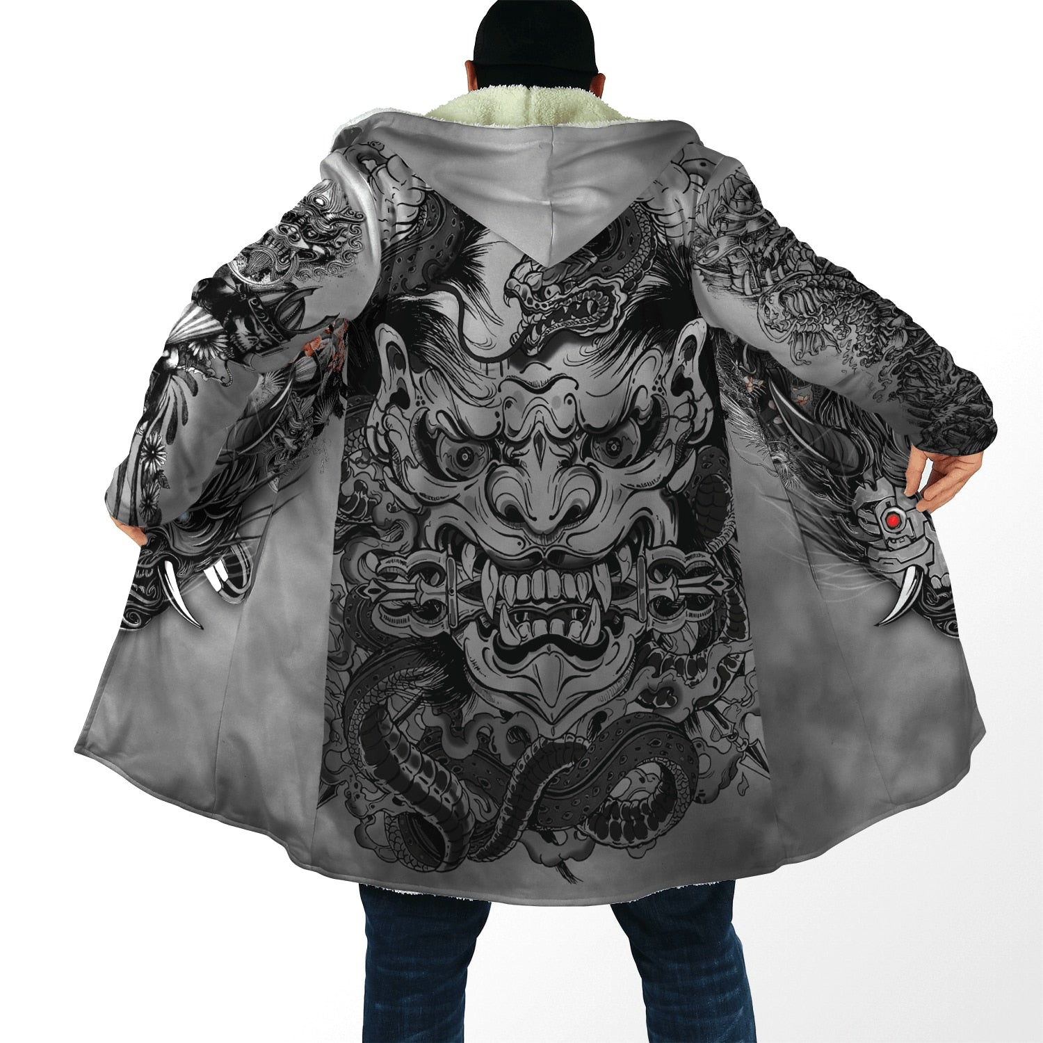 Tengu Demon Japanese demon Cloak Hoodie Coats & Jackets Tora ( Tiger ) / S Infinit Store Infinit Store Infinit Sneakers