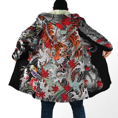 Tengu Demon Japanese demon Cloak Hoodie Coats & Jackets Tengu V4 / S Infinit Store Infinit Store Infinit Sneakers