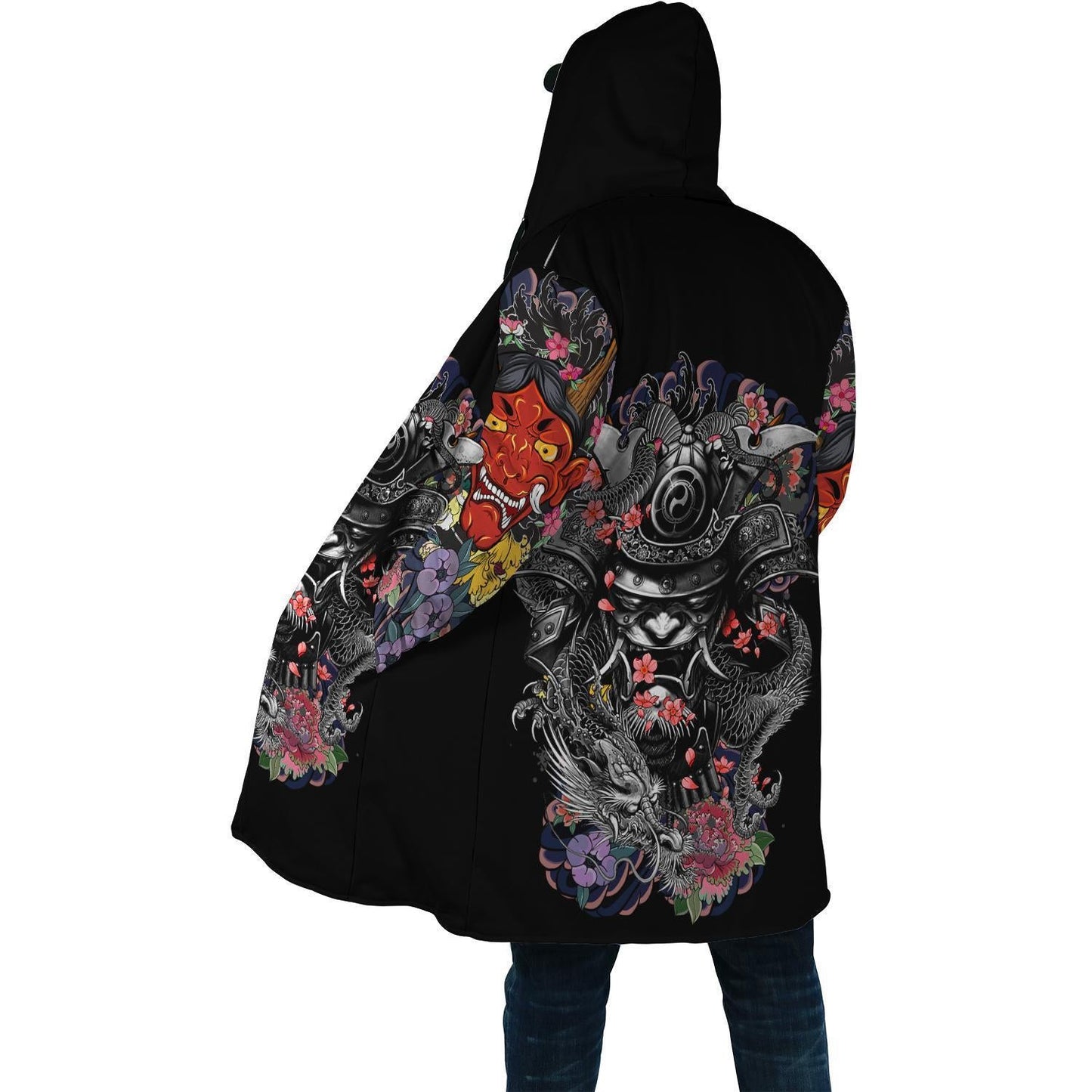 Tengu Demon Japanese demon Cloak Hoodie Coats & Jackets Infinit Store Infinit Store Infinit Sneakers