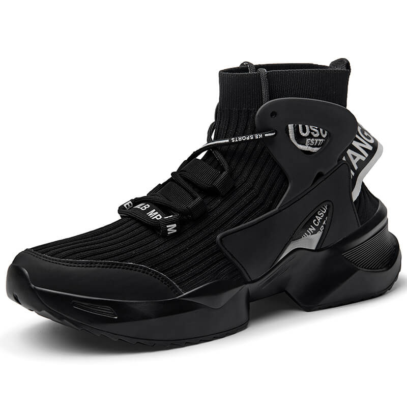 USU Shoes High Top Sneakers for men Shoes Black / US 6.5 / UK 6 / EU 39 ( 24.5 cm / 245 mm ) Infinit Store Infinit Store Infinit Sneakers