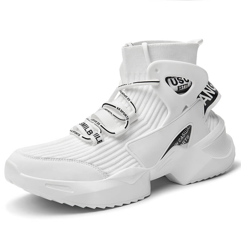 USU Shoes High Top Sneakers for men Shoes White V2 / US 6.5 / UK 6 / EU 39 ( 24.5 cm / 245 mm ) Infinit Store Infinit Store Infinit Sneakers