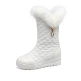 Valkeria HT100 Women's Tall Winter Boots high waterproof boots for women Shoes White / US 3 / EU 33 Foot Length ( 21.5 cm / 215 mm ) Women Infinit Store Infinit Store Infinit Sneakers