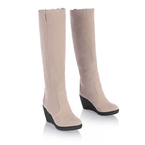 Valkeria HT300 Women's Tall Winter Boots high heels boots for women Shoes Beige / US 4 / EU 34 Foot Length ( 22 cm / 220 mm ) Women Infinit Store Infinit Store Infinit Sneakers