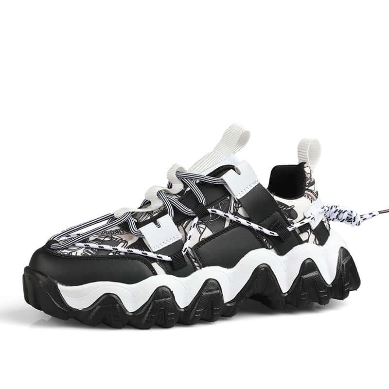 Velzard Wavy Maze Sneakers chungky bulky shoes 2022 Shoes Black / US 6.5 / UK 6 / EU 39 Foot Length ( 24.5 cm / 245 mm ) Infinit Store Infinit Store Infinit Sneakers