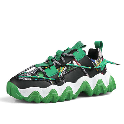 Velzard Wavy Maze Sneakers chungky bulky shoes 2022 Shoes Green / US 6.5 / UK 6 / EU 39 Foot Length ( 24.5 cm / 245 mm ) Infinit Store Infinit Store Infinit Sneakers