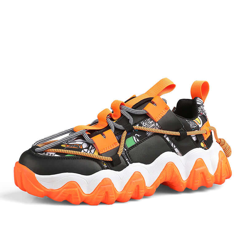 Velzard Wavy Maze Sneakers chungky bulky shoes 2022 Shoes Orange / US 6.5 / UK 6 / EU 39 Foot Length ( 24.5 cm / 245 mm ) Infinit Store Infinit Store Infinit Sneakers