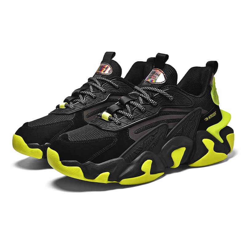 Velzard '78 Nitrogen' INFINIT Sneakers Shoes Black Green / UK 8 / US 8.5 / EU 42 ( 26.3 cm / 263 mm ) Infinit Store Infinit Store Infinit Sneakers