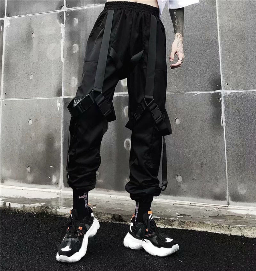 Women Cargo Pants best Harajuku Elastics High Waist Streetwear for wom –  INFINIT STORE