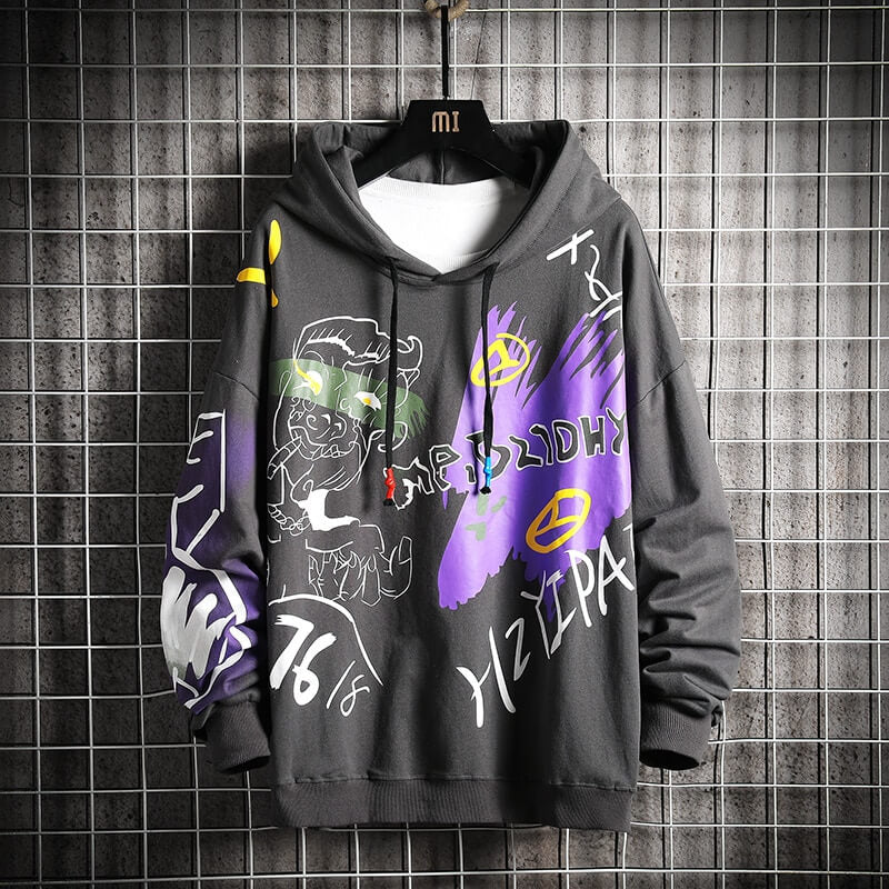 Purple best sale japanese hoodie