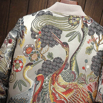 floral bomber jacket japanese embroidery streetwear varsity jackets Coats & Jackets Infinit Store Infinit Store Infinit Sneakers