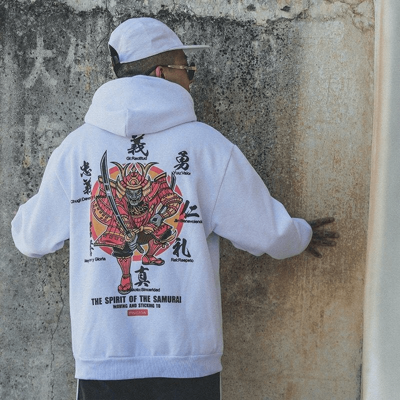 INFINIT Bushi ( samurai ) Japanese Hoodie Coats & Jackets Bushi / Samurai ( White ) / M Infinit Store Infinit Store Infinit Sneakers