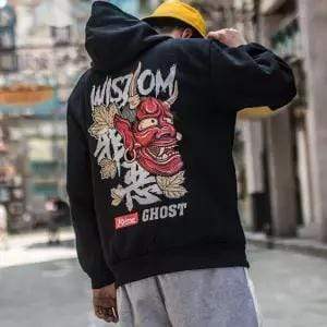INFINIT Oni Japanese Demon Hoodie Coats & Jackets XXL / Mazoku ( Black ) Infinit Store Infinit Store Infinit Sneakers