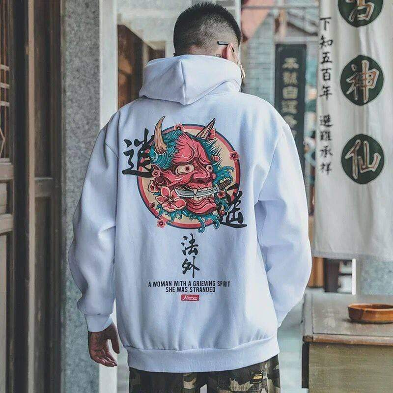 INFINIT Oni Japanese Demon Hoodie Coats & Jackets Infinit Store Infinit Store Infinit Sneakers