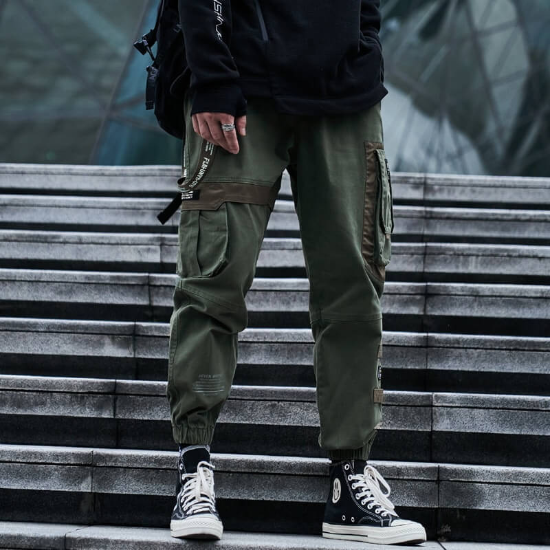 JH Green Cargo Pants tactical Japanese black Techwear